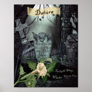 DATURA WITCH'S HERB POSTER