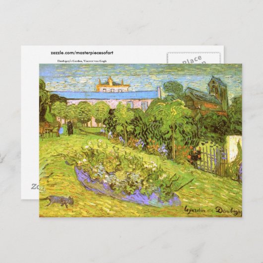 Daubigny's Garden Van Gogh Fine Art Briefkaart (Voorkant / Achterkant)