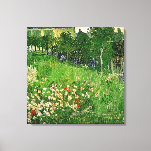 Daubigny's Garden van Van Gogh Canvas Afdruk (Voorkant)