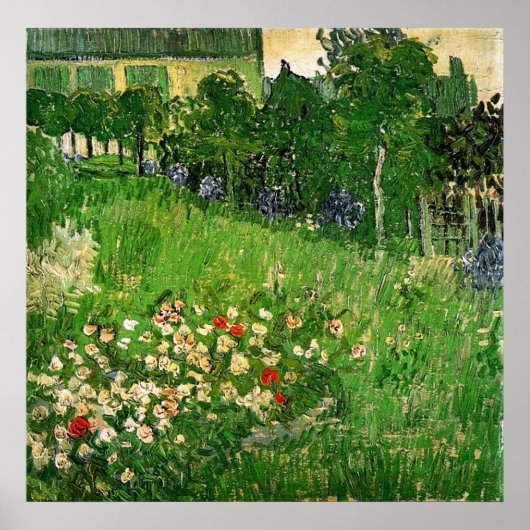 Daubigny's Garden van Van Gogh Poster (Voorkant)