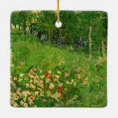 Daubigny's Garden van Vincent van Gogh,  Kunst Keramisch Ornament (Achterkant)