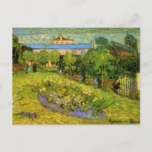 Daubigny's Garden van Vincent van Gogh, Le Jardin Briefkaart (Voorkant)