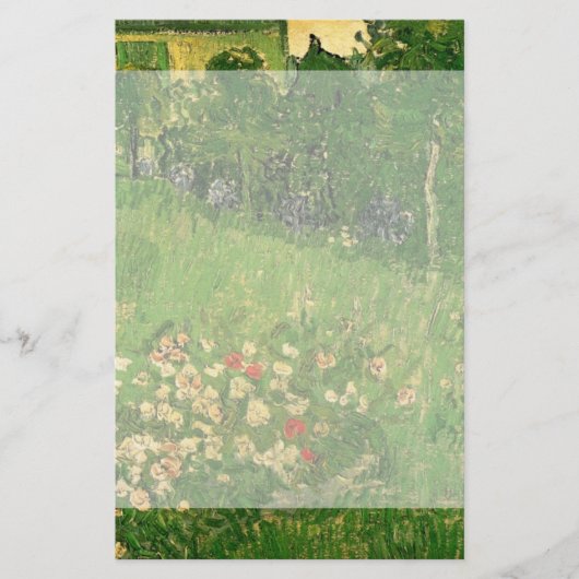 Daubigny's Garden van Vincent van Gogh, Le Jardin Briefpapier (Voorkant)