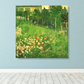 Daubigny's Garden van Vincent van Gogh, Le Jardin Canvas Afdruk (Insitu (Houten vloer))