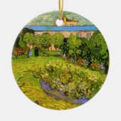 Daubigny's Garden van Vincent van Gogh, Le Jardin Keramisch Ornament (Voorkant)