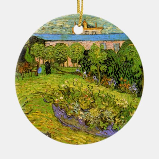 Daubigny's Garden van Vincent van Gogh, Le Jardin Keramisch Ornament (Voorkant)