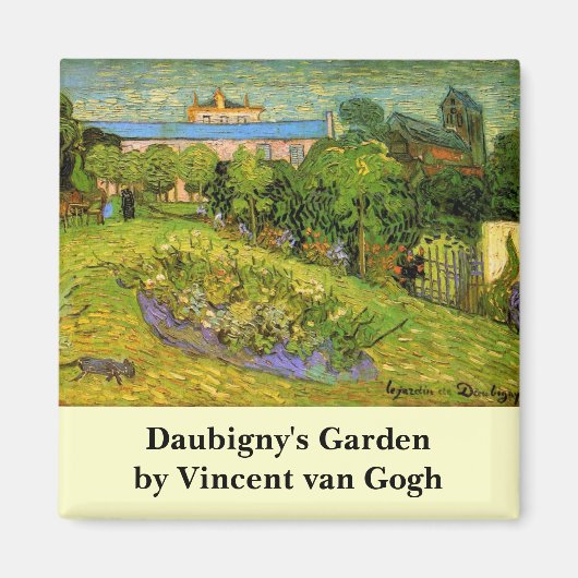 Daubigny's Garden van Vincent van Gogh, Le Jardin Magneet (Voorkant)