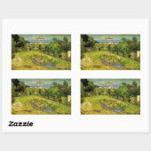 Daubigny's Garden van Vincent van Gogh, Le Jardin Rechthoekige Sticker (Vel)