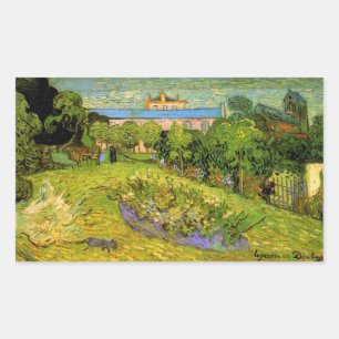 Daubigny's Garden van Vincent van Gogh, Le Jardin Rechthoekige Sticker