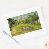 Daubigny's Garden van Vincent van Gogh, Le Jardin Rechthoekige Sticker (Envelop)