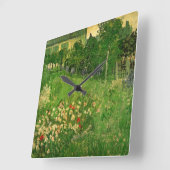 Daubigny's Garden van Vincent van Gogh, Le Jardin Vierkante Klok (Hoek)
