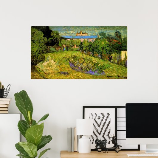 Daubigny's Garden van Vincent van Gogh Poster (Thuiskantoor)