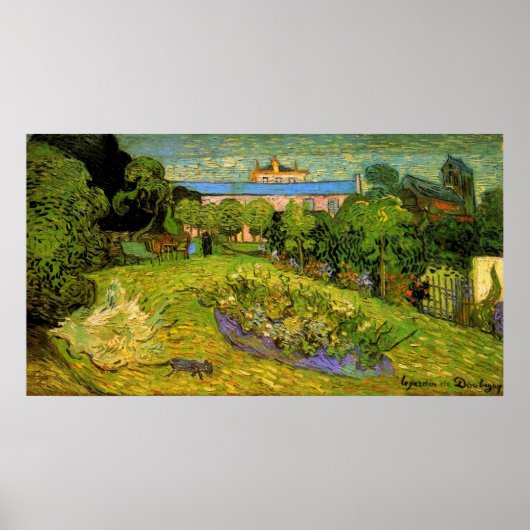 Daubigny's Garden van Vincent van Gogh Poster (Voorkant)