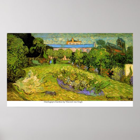 Daubigny's Garden van Vincent van Gogh Poster (Voorkant)