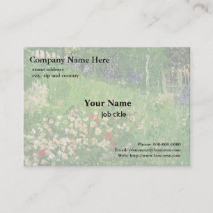 Daubigny's Garden van Vincent van Gogh Visitekaartje