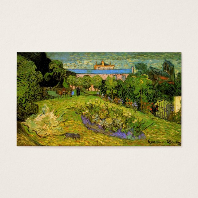 Daubigny's Garden van Vincent van Gogh Visitekaartjes (Voorkant)