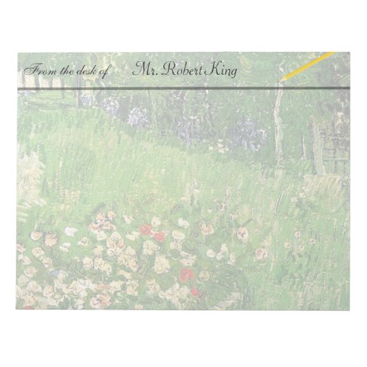 Daubigny's Garden, Vincent Van Gogh. beautiful Notitieblok (Voorkant)