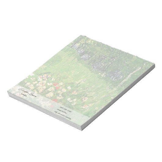 Daubigny's Garden, Vincent Van Gogh. beautiful Notitieblok (Linkerzijde)