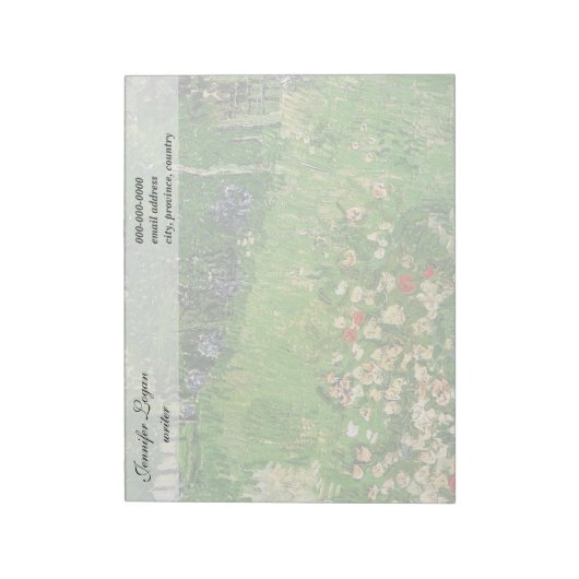Daubigny's Garden, Vincent Van Gogh. beautiful Notitieblok (Linkerzijde)