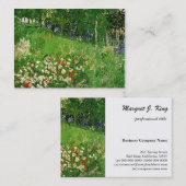 Daubigny's Garden, Vincent Van Gogh. beautiful Visitekaartje (Voorkant / Achterkant)