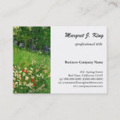 Daubigny's Garden, Vincent Van Gogh. beautiful Visitekaartje (Achterkant)