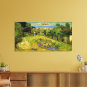 Daubigny's Garden, Vincent Van Gogh Canvas Afdruk (Insitu (Woonkamer))