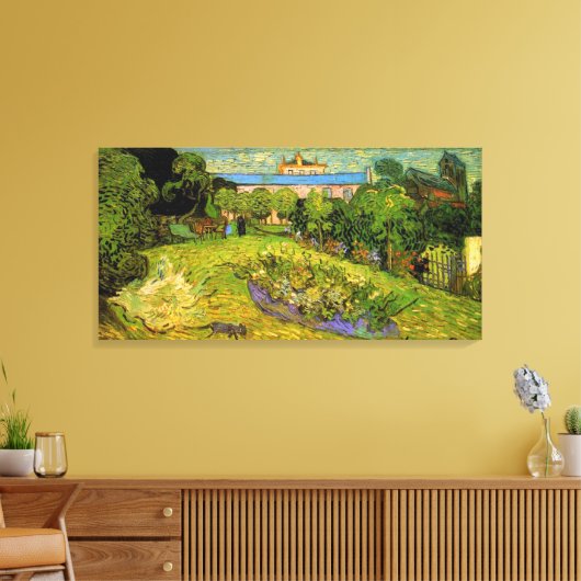 Daubigny's Garden, Vincent Van Gogh Canvas Afdruk (Insitu (Woonkamer))
