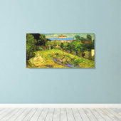 Daubigny's Garden, Vincent Van Gogh Canvas Afdruk (Insitu (Houten vloer))