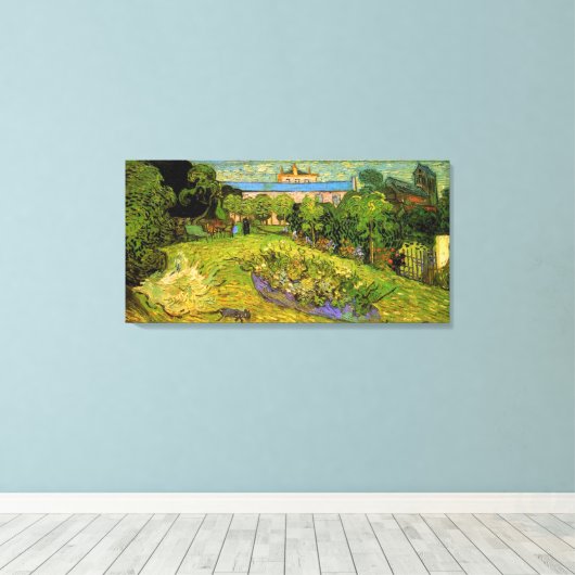 Daubigny's Garden, Vincent Van Gogh Canvas Afdruk (Insitu (Houten vloer))
