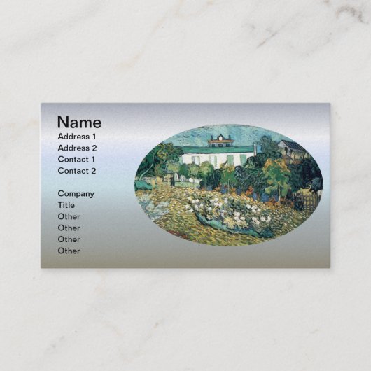 Daubigny's tuin visitekaartje (Voorkant)