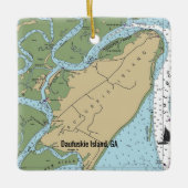 Daufuskie Island Georgia Keramisch Ornament (Voorkant)