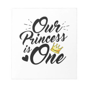 Daughter 1st Birthday Moms Dads Princess Notitieblok