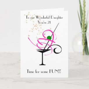 DAUGHTER 21ST BIRTHDAY-KAART KAART