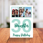 Daughter 30th Birthday Modern Script Photo Collage Kaart<br><div class="desc">Maak een glimlach op een gezicht met deze gepersonaliseerde 30e verjaardag moderne fotocollage kaart voor je dochter. - Klik gewoon om dit ontwerp te personaliseren 🔥 Mijn beloften - Dit ontwerp is uniek en is ontworpen met u in het achterhoofd 🙏 Bedankt voor het ondersteunen van mijn kleine bedrijf -...</div>