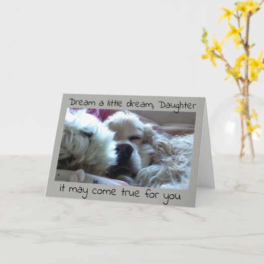 *DAUGHTER* AFSTUDEREN HET EN HET KAN WAAR WORDEN KAART (Gele Bloem)