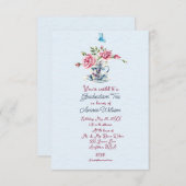 Daughter Afstuderen Tea Celebration Invitation Kaart (Voorkant / Achterkant)