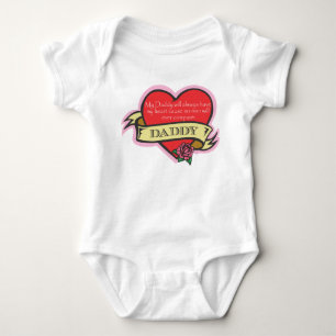 Daughter and Daddy Tattoo Heart Shirt