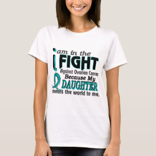 Daughter betekent wereld voor mij ovariumkanker t-shirt