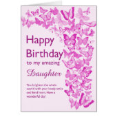 Daughter Birthday Butterflies (Voorkant)