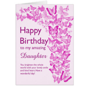 Daughter Birthday Butterflies