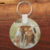 Daughter Birthday Calligraphy Custom Name Modern Sleutelhanger (Achterkant)