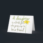 Daughter Birthday Card Kaart<br><div class="desc">Daughter Birthday Card</div>