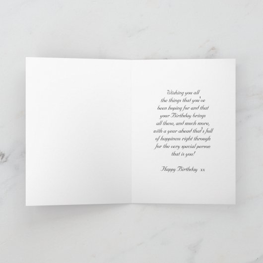 Daughter Birthday Card - Sunflower and Dragonfly Kaart (Binnen)