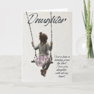 Daughter Birthday Card voor Dochter met Verse Kaart