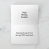 DAUGHTER BIRTHDAY DANCE KAART (Binnen)