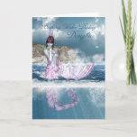 Daughter Birthday Fantasy Mermaid with Ocean Uitzi Kaart<br><div class="desc">Daughter Birthday Fantasy Mermaid with Ocean Uitzicht</div>