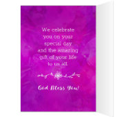 Daughter Birthday, je bent een geweldige zegen. (Binnen (Links))