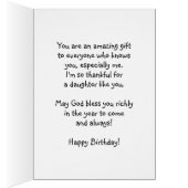 Daughter Birthday, je bent een geweldige zegen. (Binnen (Rechts))