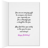 Daughter Birthday, je bent een geweldige zegen. (Binnen (Rechts))