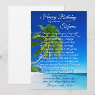 Daughter Birthday Kaart Greetings Love